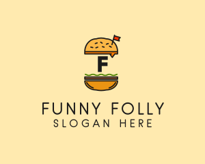 Burger Sandwich Resto logo design