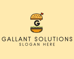 Burger Sandwich Resto logo design