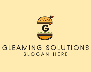 Burger Sandwich Resto logo design