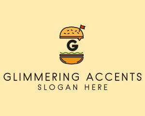 Burger Sandwich Resto logo design