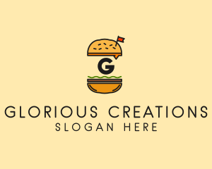 Burger Sandwich Resto logo design