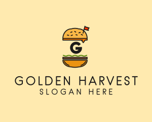 Burger Sandwich Resto logo design