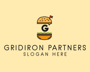 Burger Sandwich Resto logo design