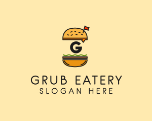 Burger Sandwich Resto logo design