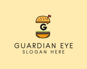 Burger Sandwich Resto logo design