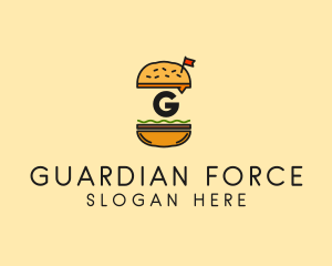 Burger Sandwich Resto logo design