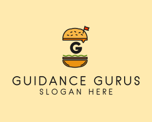 Burger Sandwich Resto logo design