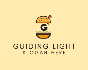 Burger Sandwich Resto logo design