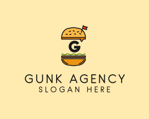 Burger Sandwich Resto logo design