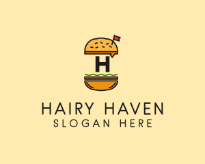 Burger Sandwich Resto logo design