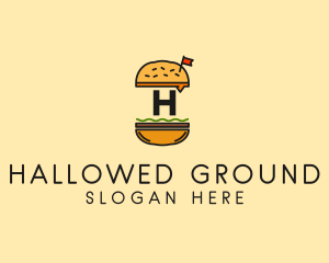 Burger Sandwich Resto logo design