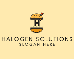 Burger Sandwich Resto logo design