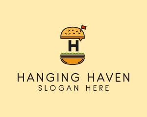 Burger Sandwich Resto logo design