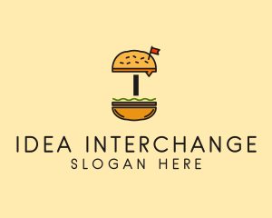 Burger Sandwich Resto logo design