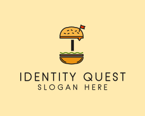 Burger Sandwich Resto logo design