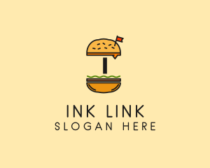 Burger Sandwich Resto logo design