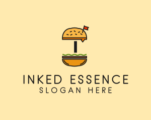 Burger Sandwich Resto logo design