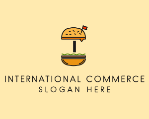 Burger Sandwich Resto logo design