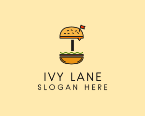 Burger Sandwich Resto logo design