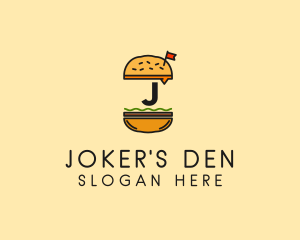 Burger Sandwich Resto logo design