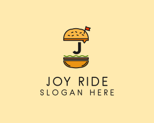 Burger Sandwich Resto logo design