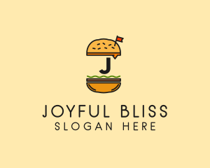 Burger Sandwich Resto logo design