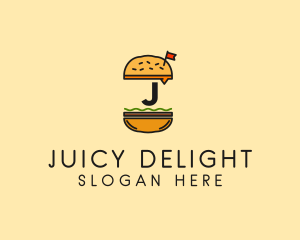 Burger Sandwich Resto logo design