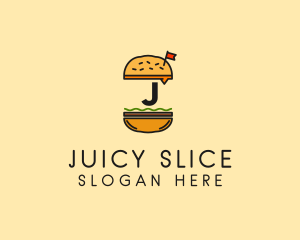 Burger Sandwich Resto logo design