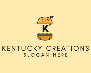 Burger Sandwich Resto logo design