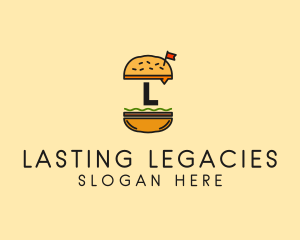 Burger Sandwich Resto logo design