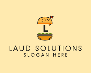 Burger Sandwich Resto logo design