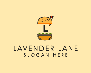 Burger Sandwich Resto logo design