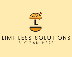 Burger Sandwich Resto logo design