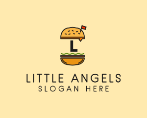 Burger Sandwich Resto logo design