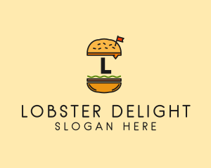 Burger Sandwich Resto logo design