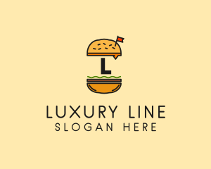 Burger Sandwich Resto logo design