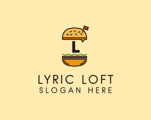 Burger Sandwich Resto logo design