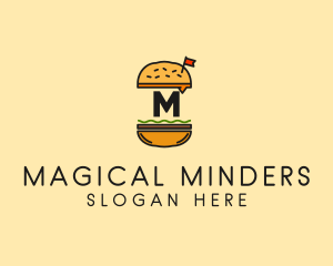 Burger Sandwich Resto logo design