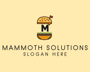 Burger Sandwich Resto logo design