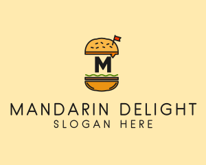 Burger Sandwich Resto logo design