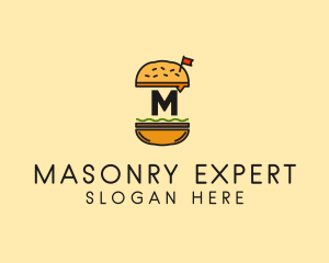 Burger Sandwich Resto logo design