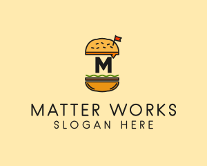 Burger Sandwich Resto logo design