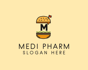 Burger Sandwich Resto logo design