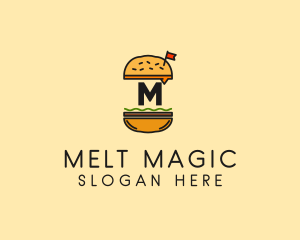 Burger Sandwich Resto logo design