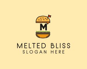 Burger Sandwich Resto logo design