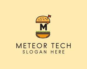 Burger Sandwich Resto logo design