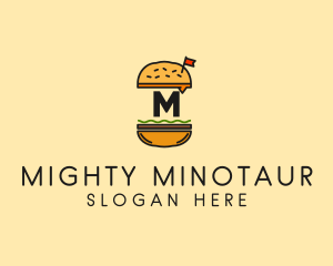 Burger Sandwich Resto logo design