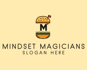 Burger Sandwich Resto logo design