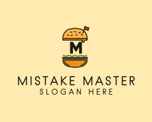 Burger Sandwich Resto logo design