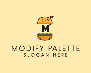 Burger Sandwich Resto logo design